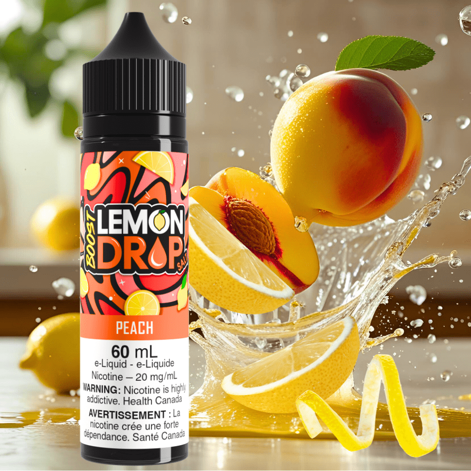 lemon drop boost salt nic 60ml peach lemon drop boost salt nic 60ml peach