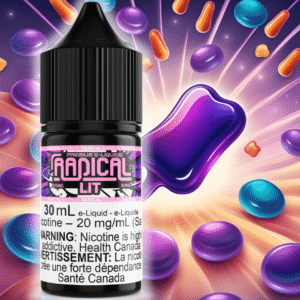 lit salt nic by radical e liquid