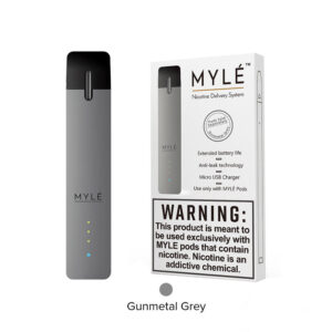 myle all in one pod starter kit 240mah + bonus 4 pack empty refillable cartdridges