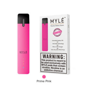 myle all in one pod starter kit 240mah + bonus 4 pack empty refillable cartdridges