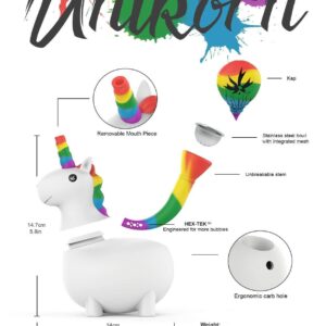 piecemaker silicone unikorn bubbler