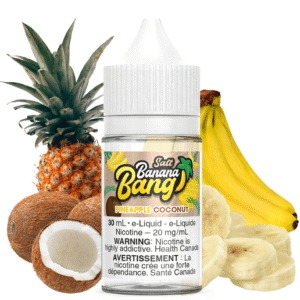 pineapple coconut salt by banana bang e liquid