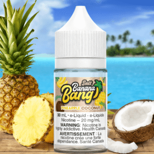pineapple coconut salt by banana bang e liquid