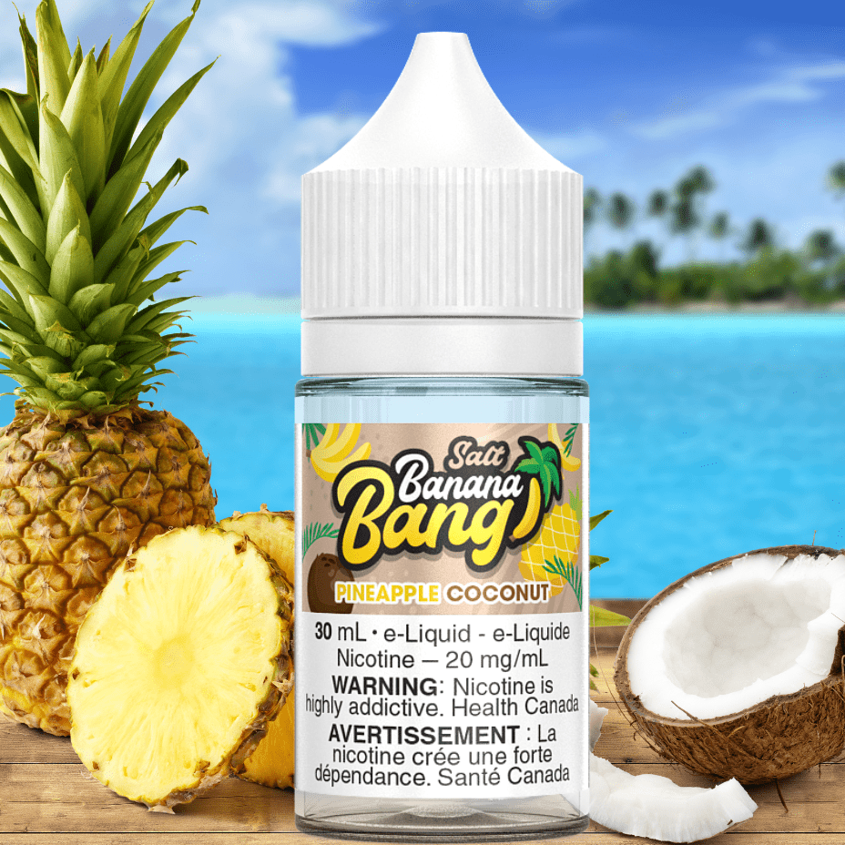 pineapple coconut salt by banana bang e liquid pineapple coconut salt by banana bang e liquid