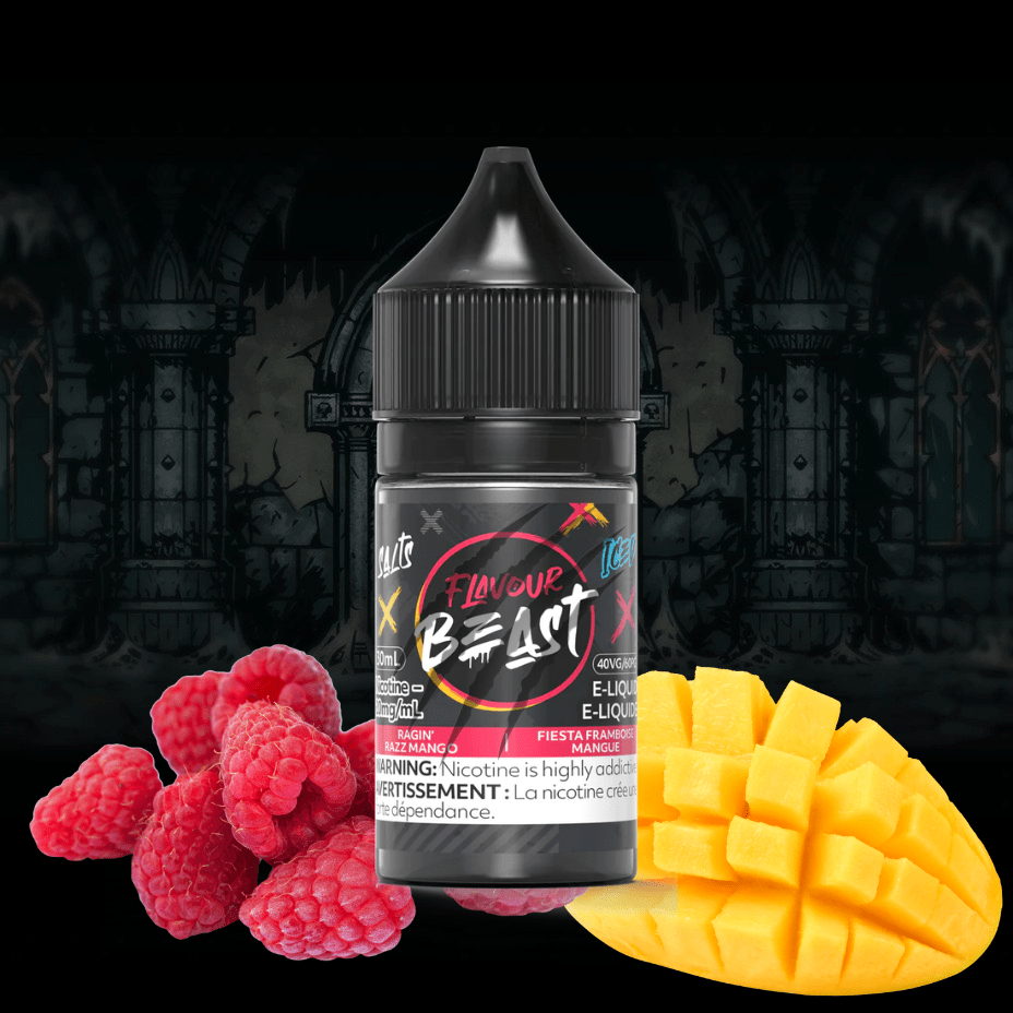 ragin' razz mango iced salts by flavour beast e liquid ragin' razz mango iced salts by flavour beast e liquid