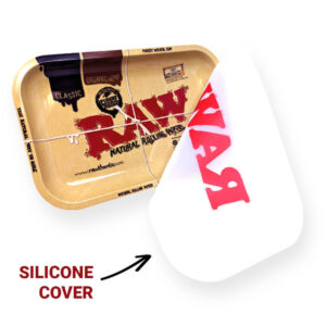 raw classic dab tray with silicone cover medium