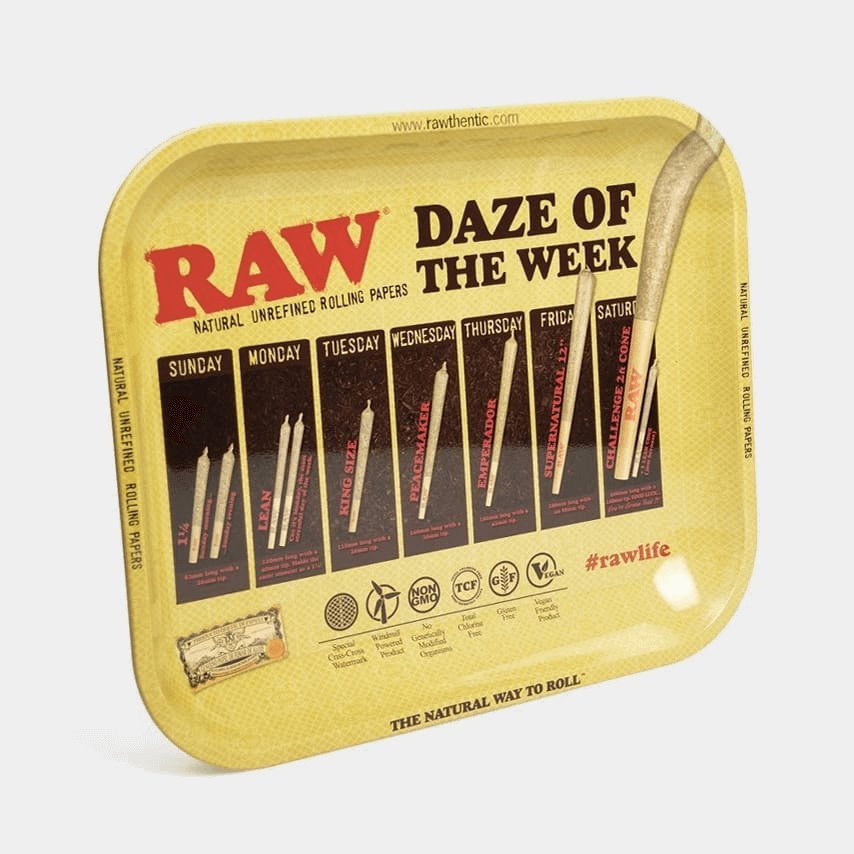 raw daze of the week large metal rolling tray raw daze of the week large metal rolling tray