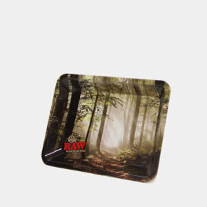 raw forest metal rolling tray