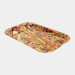 raw mixed products metal rolling tray