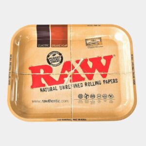 raw original metal rolling tray