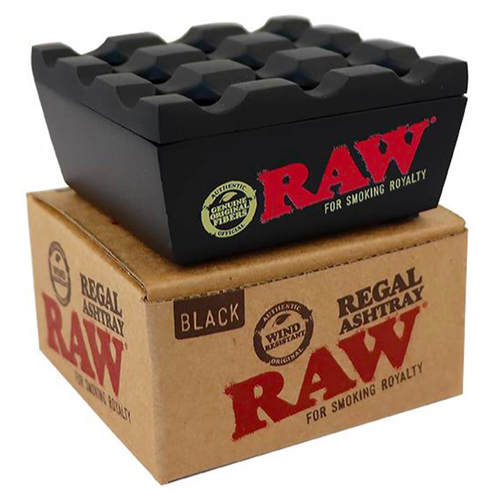 raw regal metal black ashtray raw regal metal black ashtray
