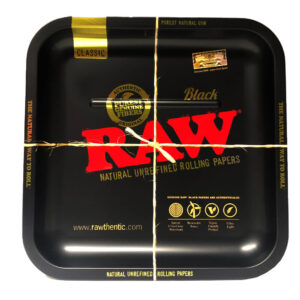raw square metal tray 23x23 cm
