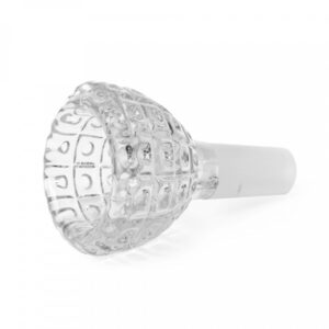 red eye glass 14mm dot matrix carved bowl pull out