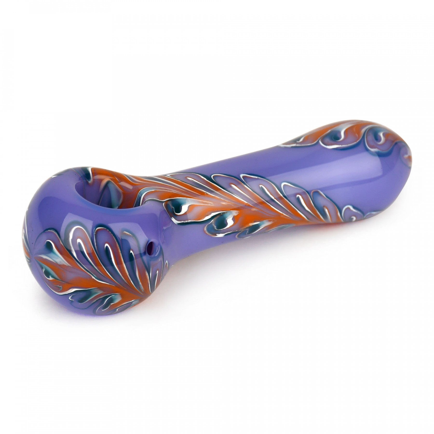 red eye glass paisley hand pipe 4.5" red eye glass paisley hand pipe 4.5"