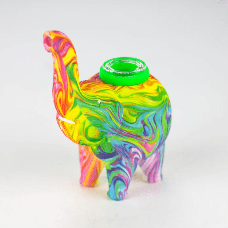 silicone elephant bubbler 4.5" silicone elephant bubbler 4.5"
