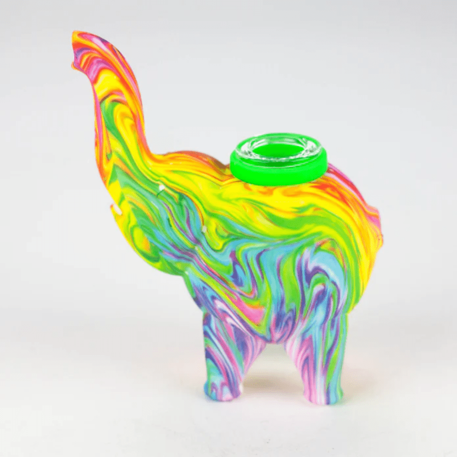 silicone elephant bubbler 4.5" silicone elephant bubbler 4.5"