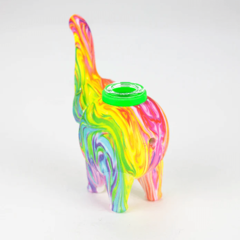 silicone elephant bubbler 4.5" silicone elephant bubbler 4.5"