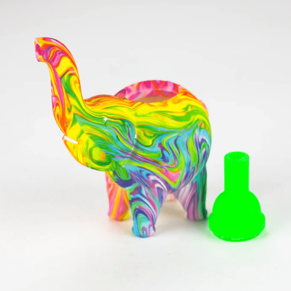 silicone elephant bubbler 4.5" silicone elephant bubbler 4.5"