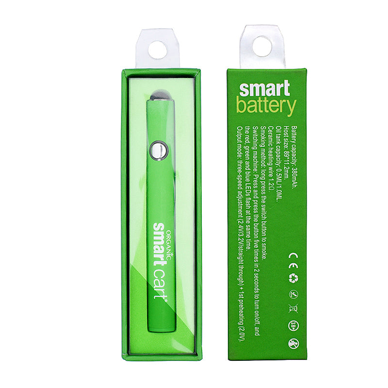 oraganic smart cart vape pen battery for use with cbd/thc cartridges oraganic smart cart vape pen battery for use with cbd/thc cartridges