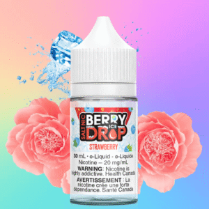 strawberry ice salt by berry drop e liquid