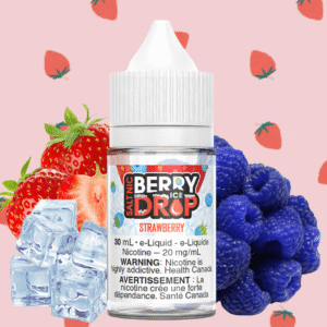strawberry ice salt by berry drop e liquid