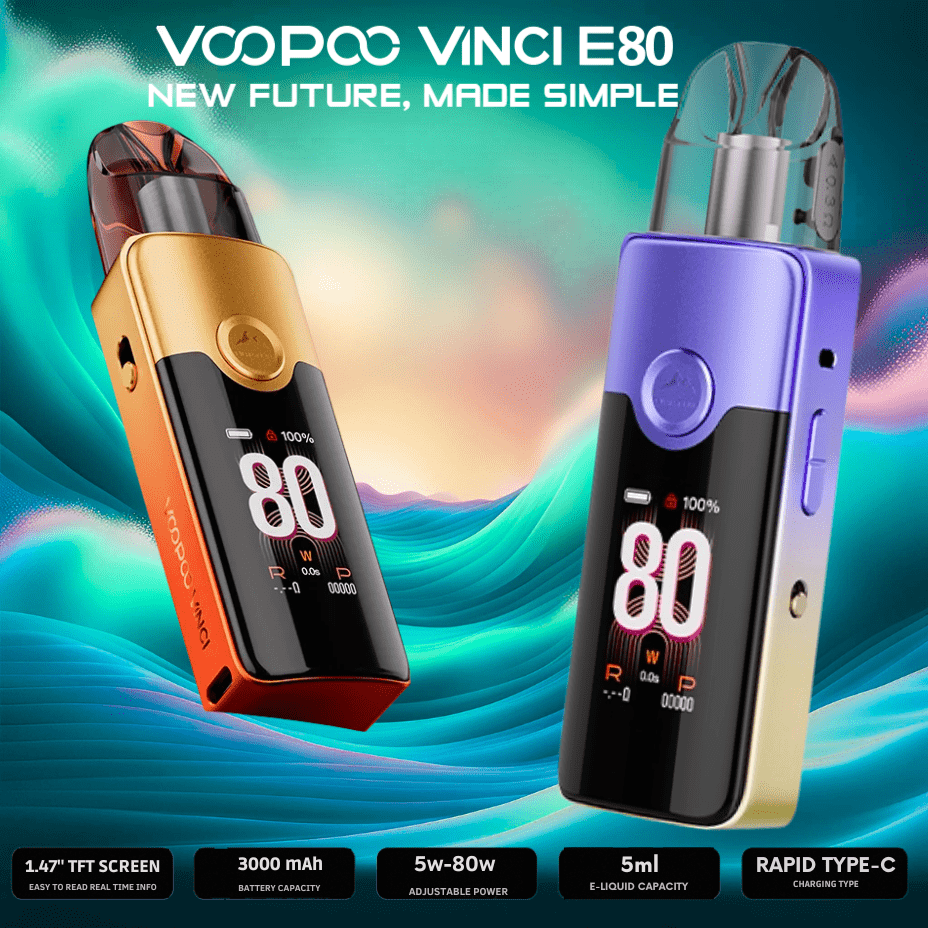 voopoo vinci e80 pod kit 3000mah voopoo vinci e80 pod kit 3000mah