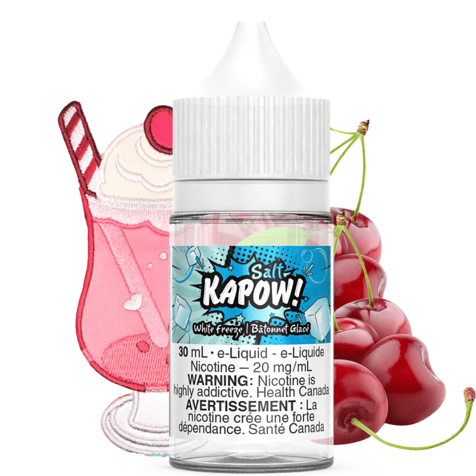 white freeze salt by kapow e liquid white freeze salt by kapow e liquid