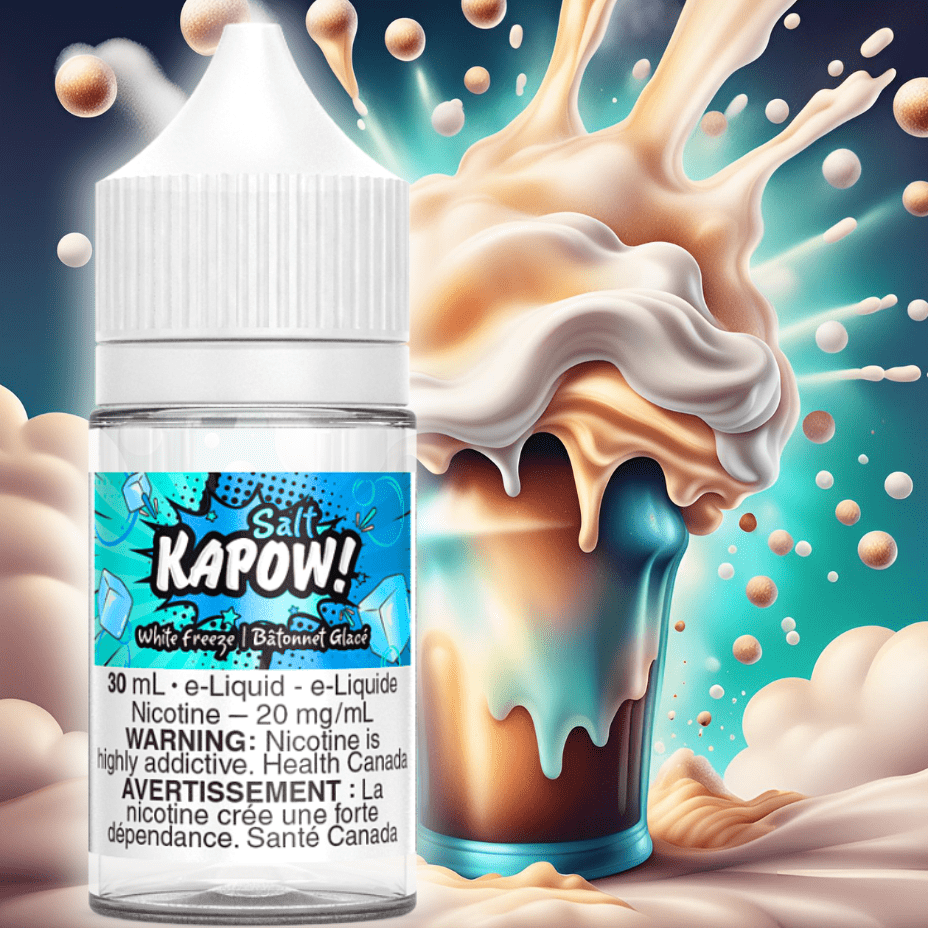 white freeze salt by kapow e liquid white freeze salt by kapow e liquid