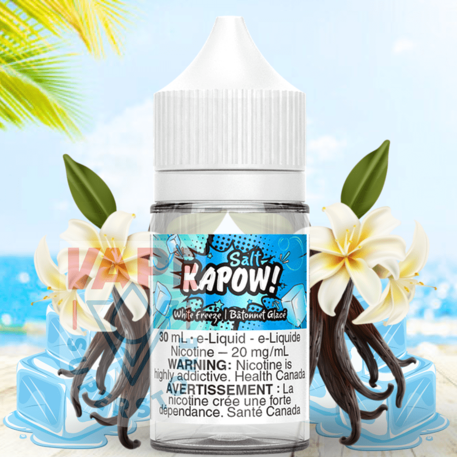 white freeze salt by kapow e liquid white freeze salt by kapow e liquid