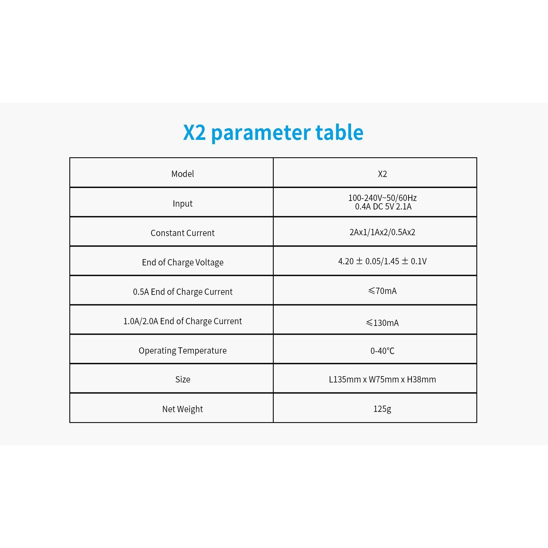 xtar x charger series x2/x4 (au/nz plug) xtar x charger series x2/x4 (au/nz plug)