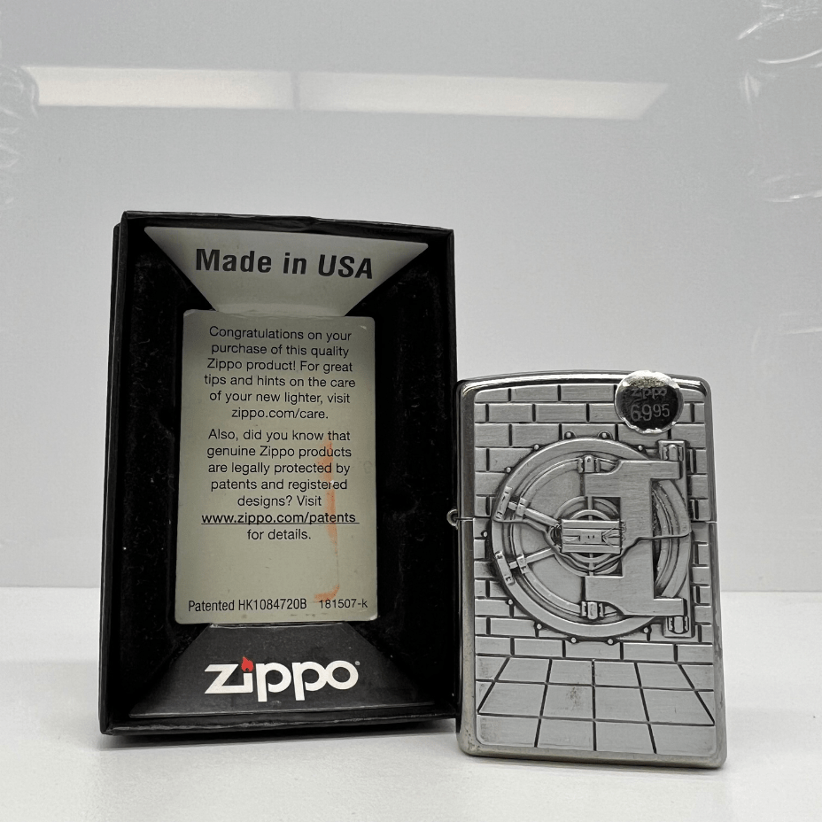 zippo lighter safe w/ gold surprise case zippo lighter safe w/ gold surprise case