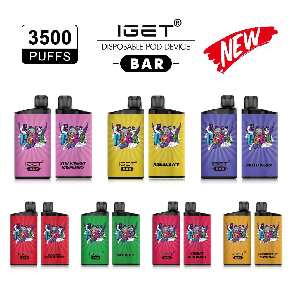 bulk 10 pcs iget bar 3500 puffs can mix flavours bulk 10 pcs iget bar 3500 puffs can mix flavours